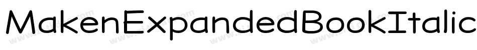 MakenExpandedBookItalic-ZVEeK字体转换