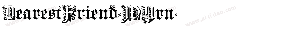 DearestFriend-WYrn字体转换