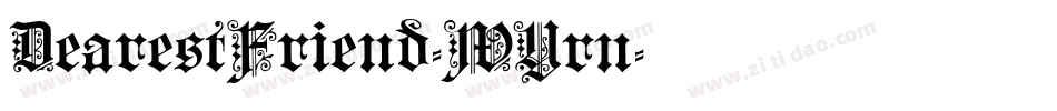 DearestFriend-WYrn字体转换