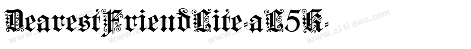 DearestFriendLite-aL5K字体转换