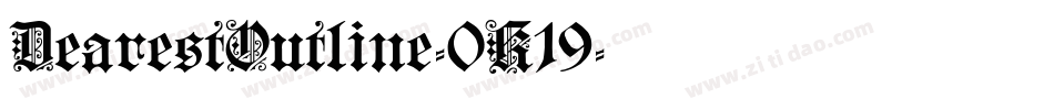 DearestOutline-0K19字体转换