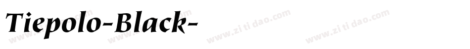Tiepolo-Black字体转换