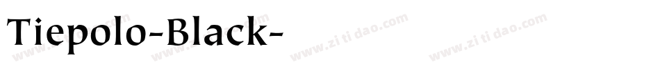 Tiepolo-Black字体转换