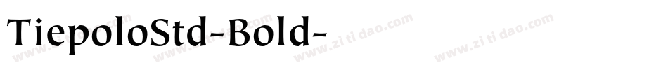 TiepoloStd-Bold字体转换