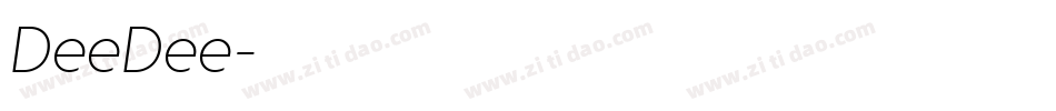 DeeDee字体转换