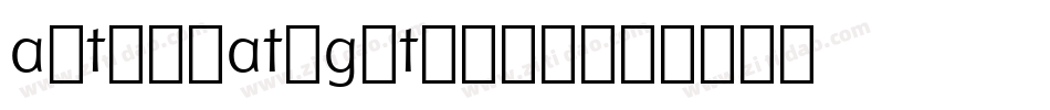 alternategothic2字体转换