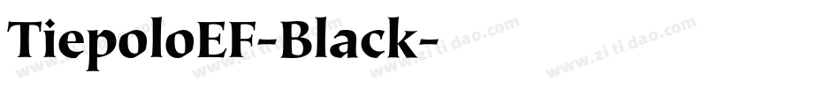 TiepoloEF-Black字体转换