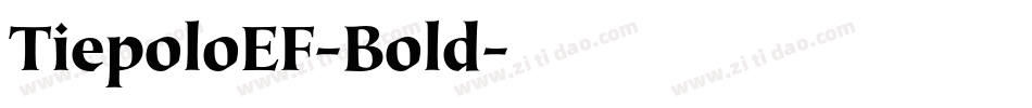 TiepoloEF-Bold字体转换