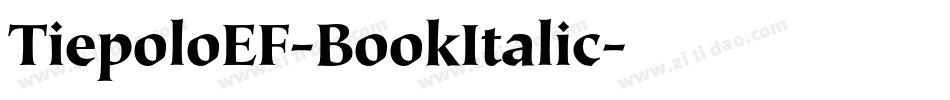 TiepoloEF-BookItalic字体转换