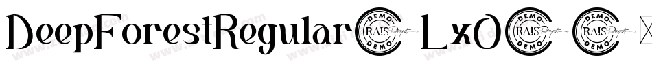 DeepForestRegular-LxO3字体转换