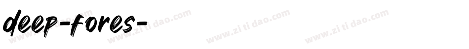 deep-fores字体转换
