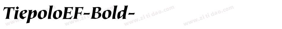 TiepoloEF-Bold字体转换