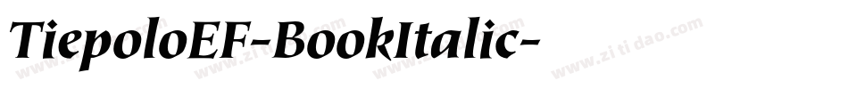 TiepoloEF-BookItalic字体转换