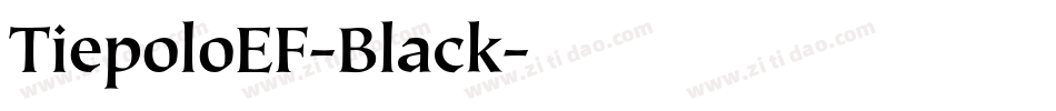 TiepoloEF-Black字体转换