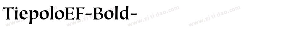 TiepoloEF-Bold字体转换
