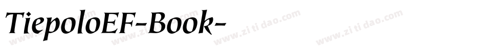 TiepoloEF-Book字体转换
