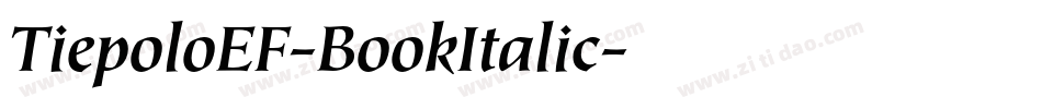 TiepoloEF-BookItalic字体转换