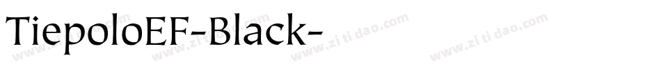 TiepoloEF-Black字体转换