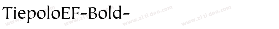 TiepoloEF-Bold字体转换
