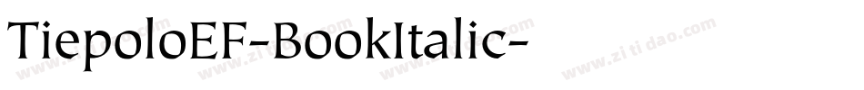 TiepoloEF-BookItalic字体转换