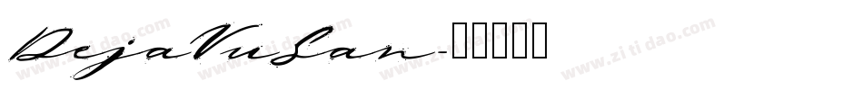 DejaVuSan字体转换