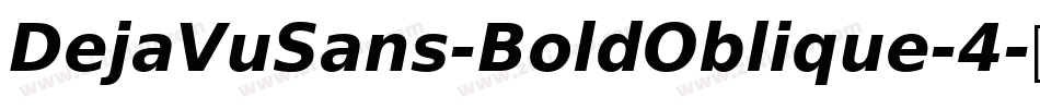 DejaVuSans-BoldOblique-4字体转换