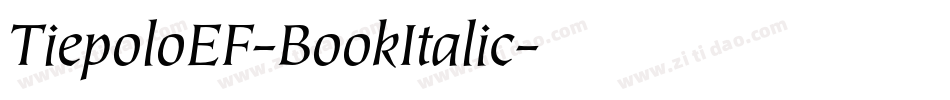 TiepoloEF-BookItalic字体转换