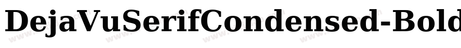 DejaVuSerifCondensed-Bold-19字体转换