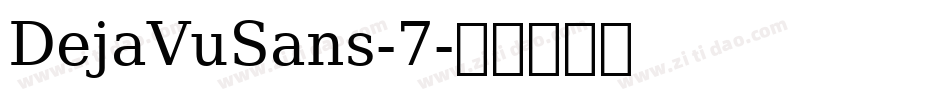 DejaVuSans-7字体转换