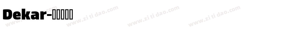 Dekar字体转换