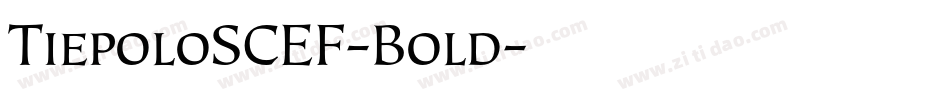 TiepoloSCEF-Bold字体转换