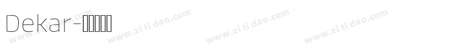 Dekar字体转换