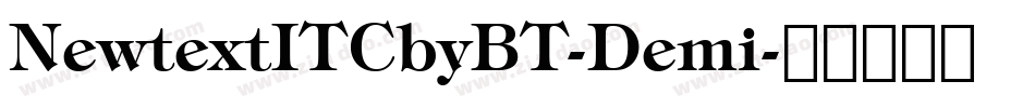 NewtextITCbyBT-Demi字体转换