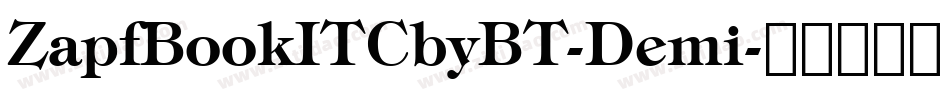 ZapfBookITCbyBT-Demi字体转换
