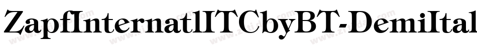 ZapfInternatlITCbyBT-DemiItalic字体转换