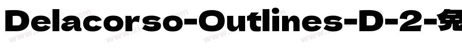 Delacorso-Outlines-D-2字体转换