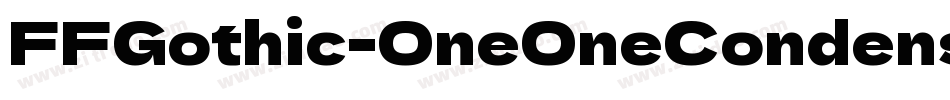 FFGothic-OneOneCondensed字体转换