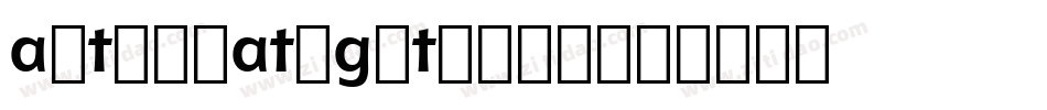 alternategothic2字体转换