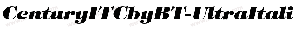 CenturyITCbyBT-UltraItalic字体转换