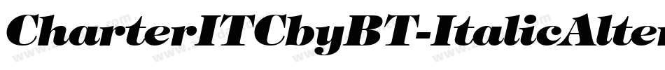 CharterITCbyBT-ItalicAlternate字体转换