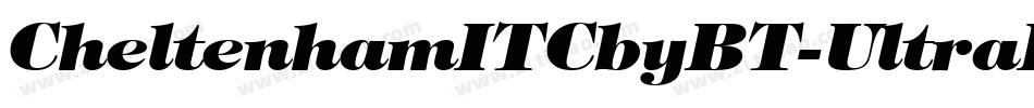 CheltenhamITCbyBT-UltraItalic字体转换