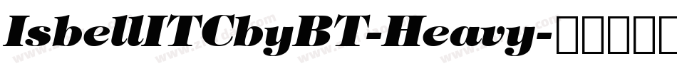 IsbellITCbyBT-Heavy字体转换