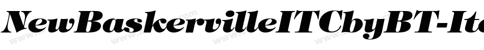 NewBaskervilleITCbyBT-Italic字体转换