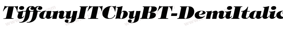 TiffanyITCbyBT-DemiItalic字体转换