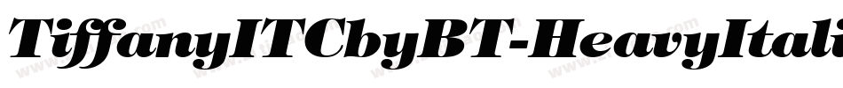 TiffanyITCbyBT-HeavyItalic字体转换