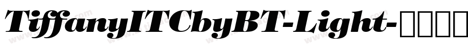 TiffanyITCbyBT-Light字体转换