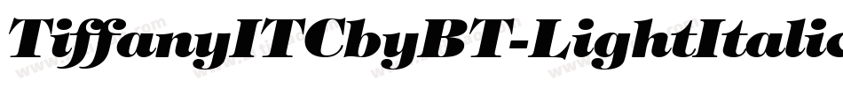 TiffanyITCbyBT-LightItalic字体转换