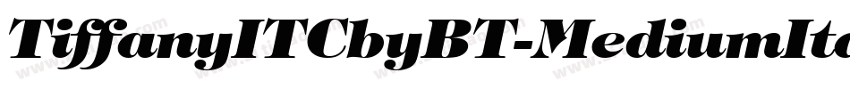TiffanyITCbyBT-MediumItalic字体转换