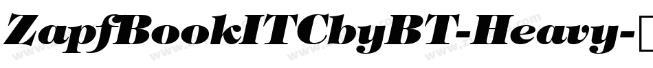ZapfBookITCbyBT-Heavy字体转换