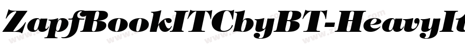 ZapfBookITCbyBT-HeavyItalic字体转换
